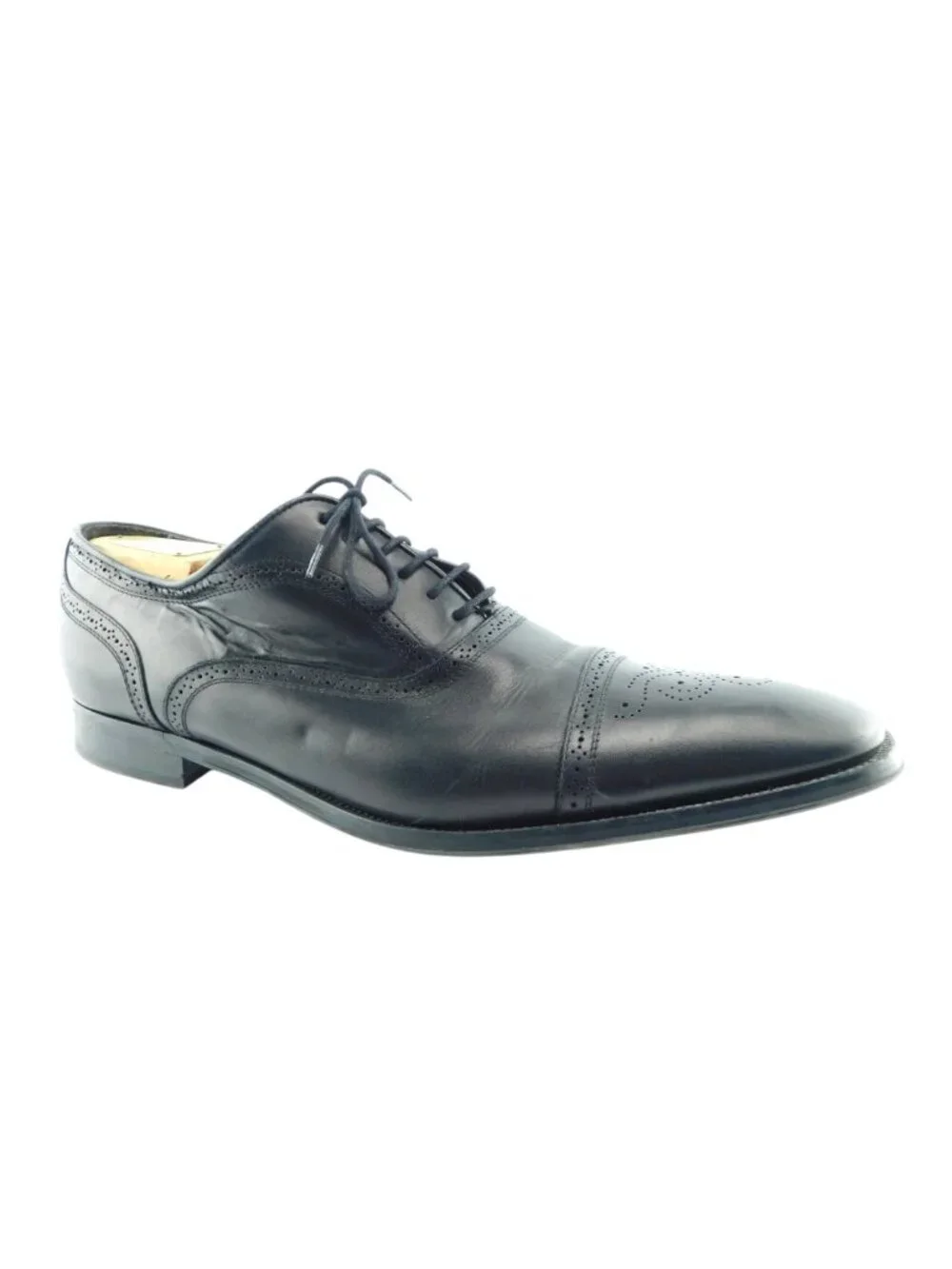 To Boot New York Black Leather Cap Toe Lace-up Oxford Shoes 13